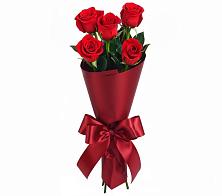 Букет 5 Красных роз Эдлесс Лав в Новоукраинском