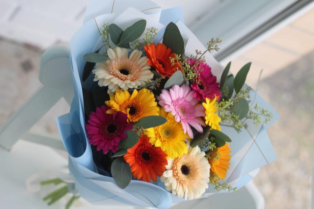 Букет цветов из: Герберы в Новоукраинском