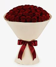 Букет 101 Бордовая роза Блэк Бакарра в Новоукраинском