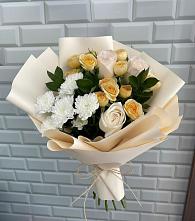 Букет цветов из:  Розы и Хризантемы в Новоукраинском