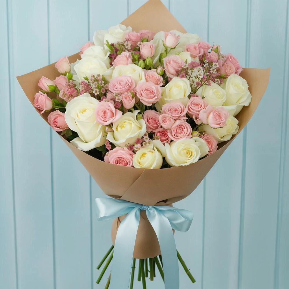 Букет цветов из: Розы в Новоукраинском