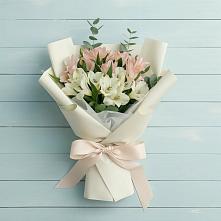 Букет цветов из:  Альстромерии в Новоукраинском