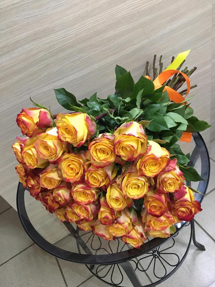 Букет Желтые розы в Новоукраинском