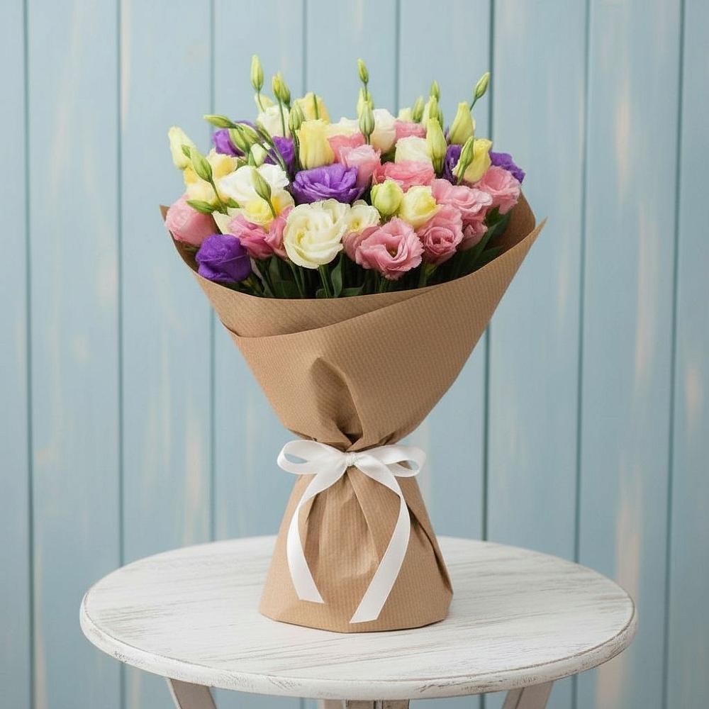 Букет цветов из: Лизиантусы в Новоукраинском