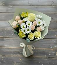 Букет цветов из:  Альстромерии, Розы и Хризантемы в Новоукраинском