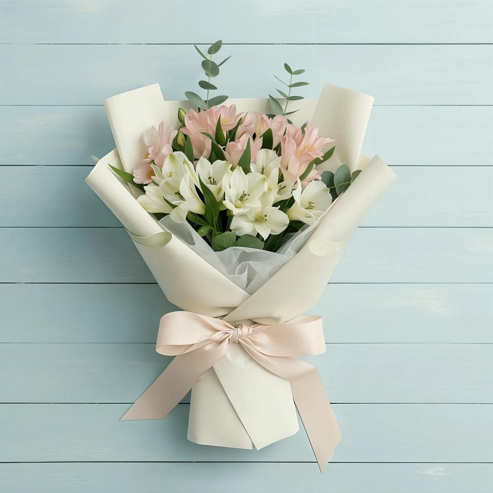 Букет цветов из: Альстромерии в Новоукраинском