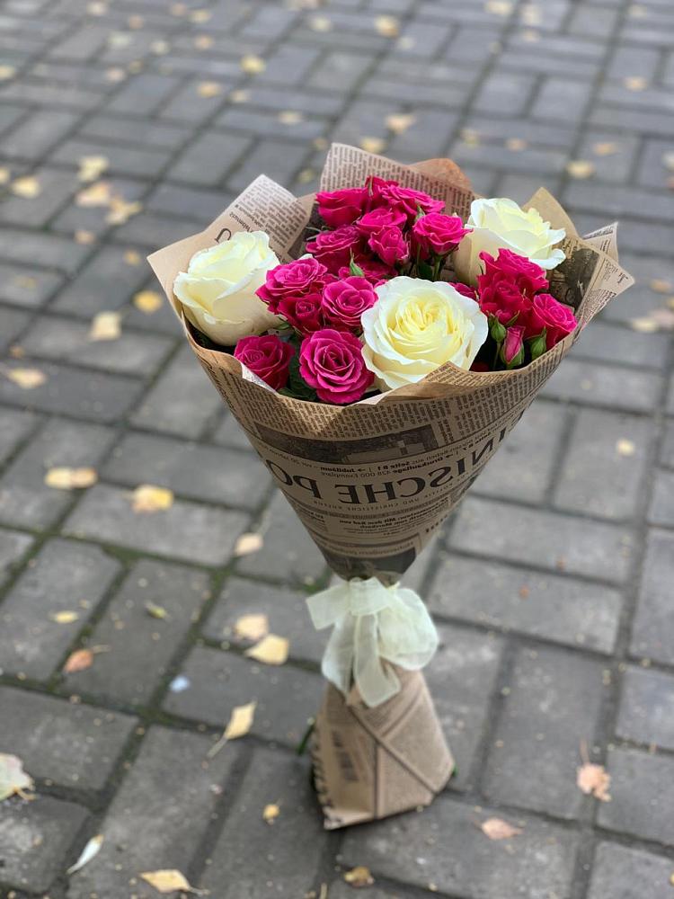 Букет цветов из: Розы в Новоукраинском