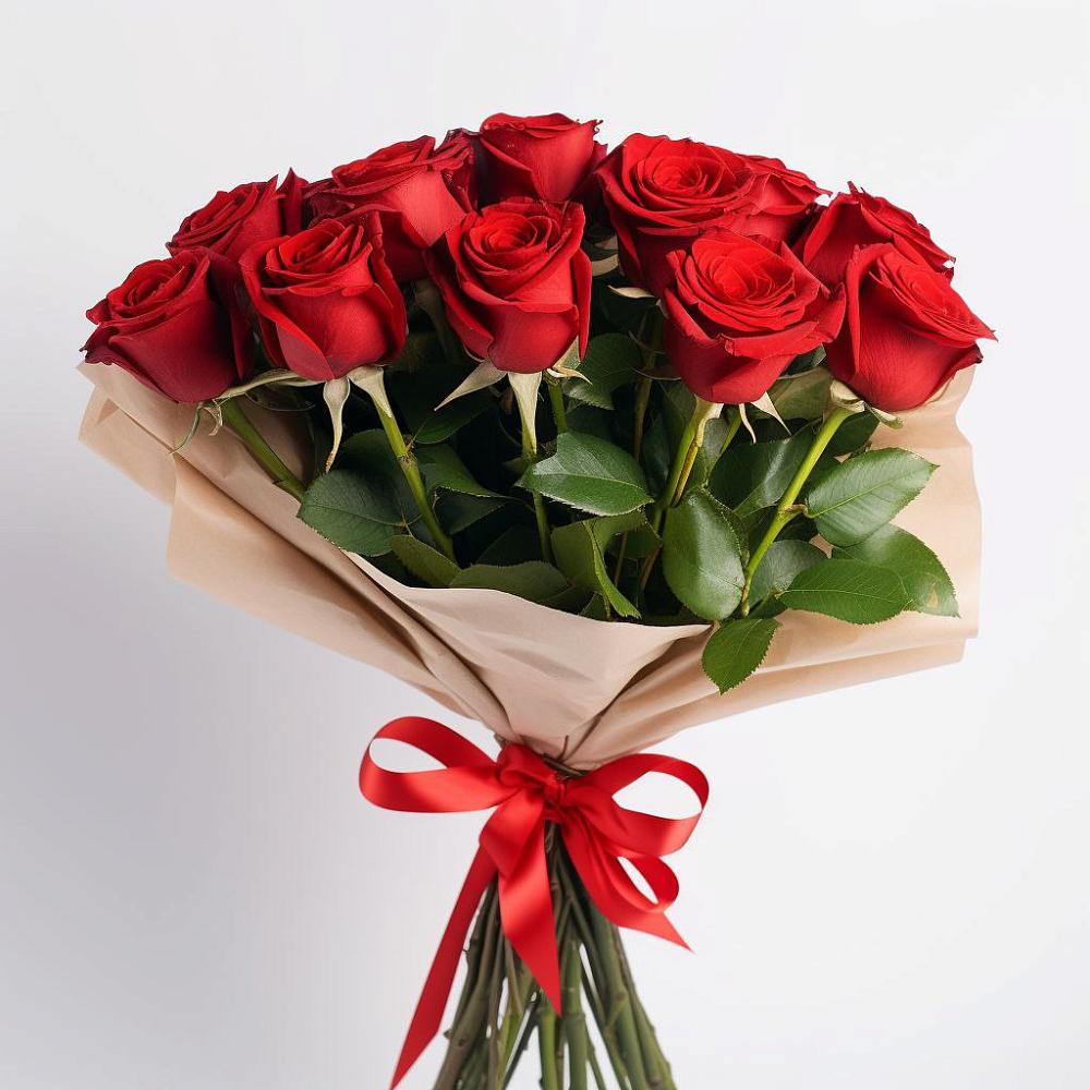 Букет 11 Красных роз Эдлесс Лав в Новоукраинском