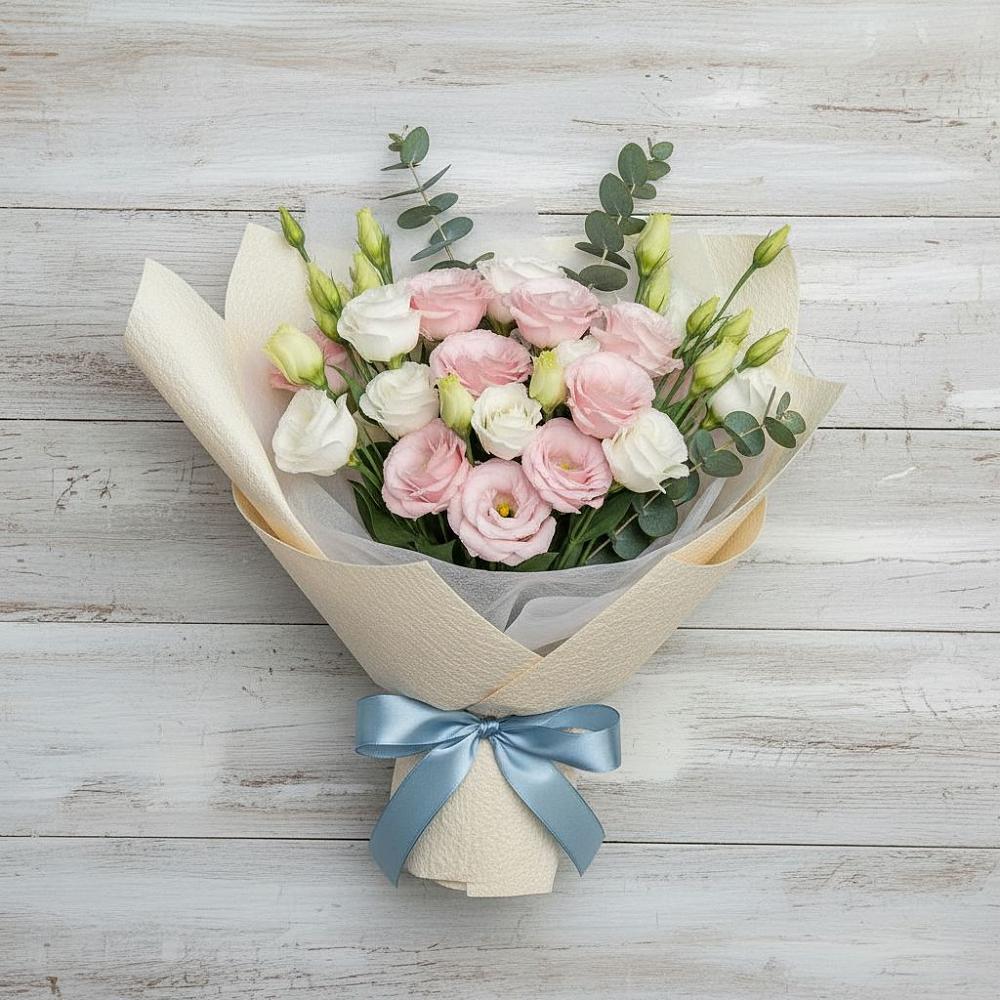 Букет цветов из: Лизиантусы в Новоукраинском